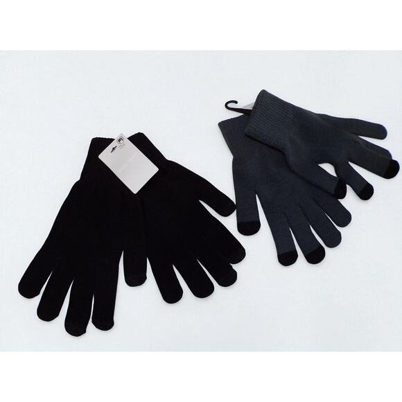 West Loop Texting Glove Lot 18 Black Gray One Size Acrylic Polyester Spandex - Picture 4 of 4